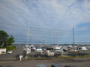 GKYC Dry storage yard Marina in background