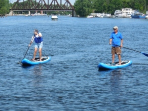 Paddleboarding in Brewertron