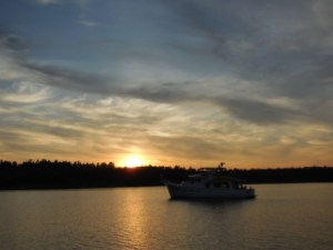 Sunset over Phillip Edward Island