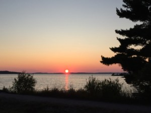 Sunset over Parry Sound