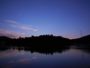 Morning sky at The Pool