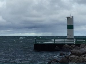 Windy Lake Michigan