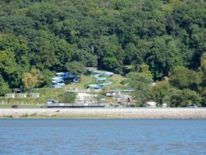 Water park along MS River