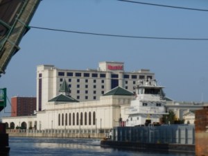 Tow passing the wall at Joliet
