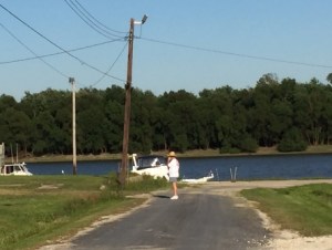 Mark talking to sister - Mel's Riverdock