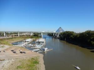 Looking West over Mud Island