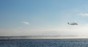 Air Force practicing in Bay