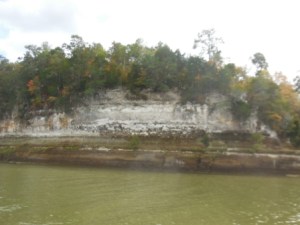 Cliffs on river