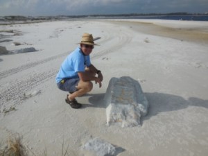 Ft McRee marble on beach