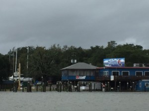 Mariners Marina - fuel dock under water