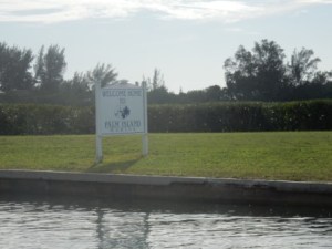 Palm Island Marina sign