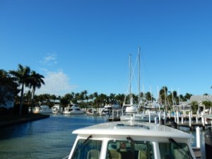 At the fuel dock at South Seas Resort