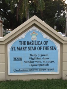 St Mary Star of Sea Basilica Sign