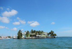 House on point at Port Largo entrance