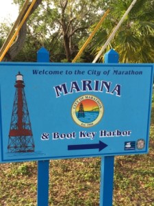 City Marina sign