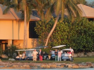 Locals come out for sunset