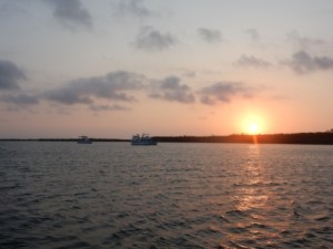 Sunrise over anchorage