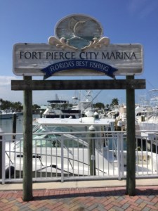 City marina sign