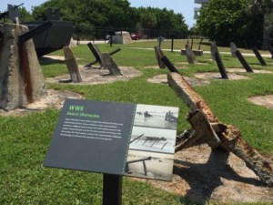 Beach obstacles used to train for DDAY