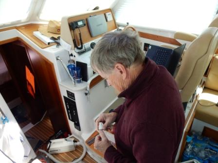 Steve helping on the project