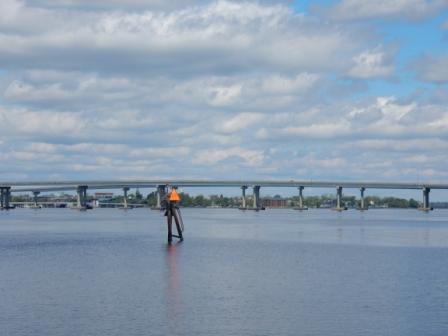 Approaching New Bern Bridge