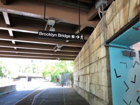 Stairs to the bridge