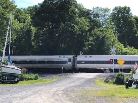 Train crossing near PYC