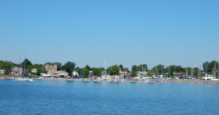 Approaching Gaines Marina