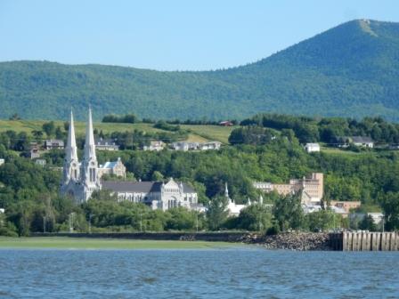 St Anne de Beaupre from the St. Lawrence River