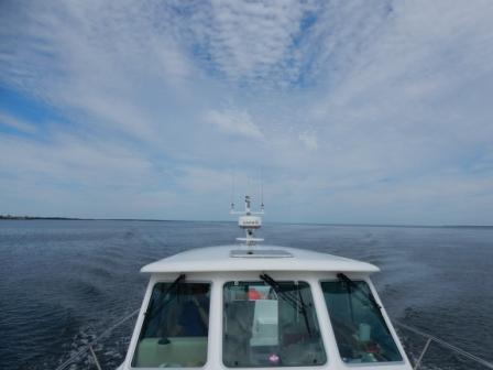 Chaleur Bay and Quebec Mountains in background
