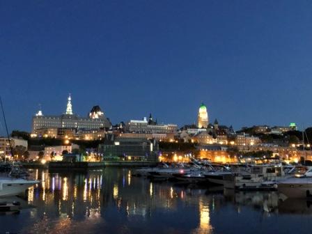 Old City Quebec at night