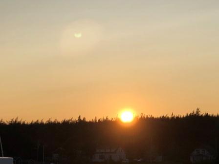 Sunset over St. Peter's Marina