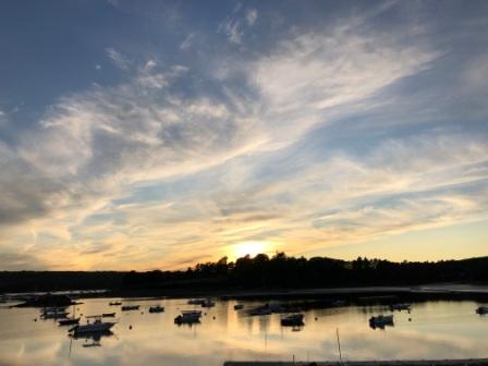 Sunset over Blue HIll Harbor