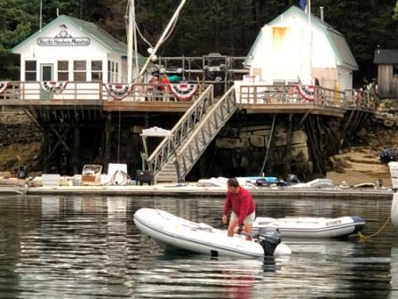 Dinghy ride to shore