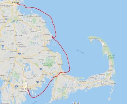 Boston to New Bedford