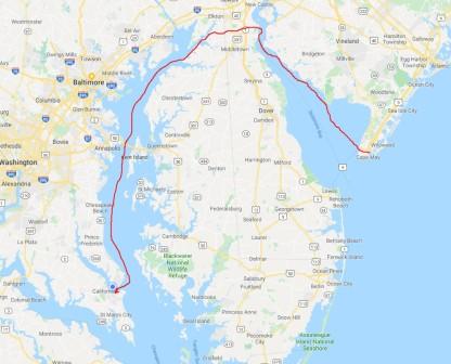 Cape May to Solomons Island