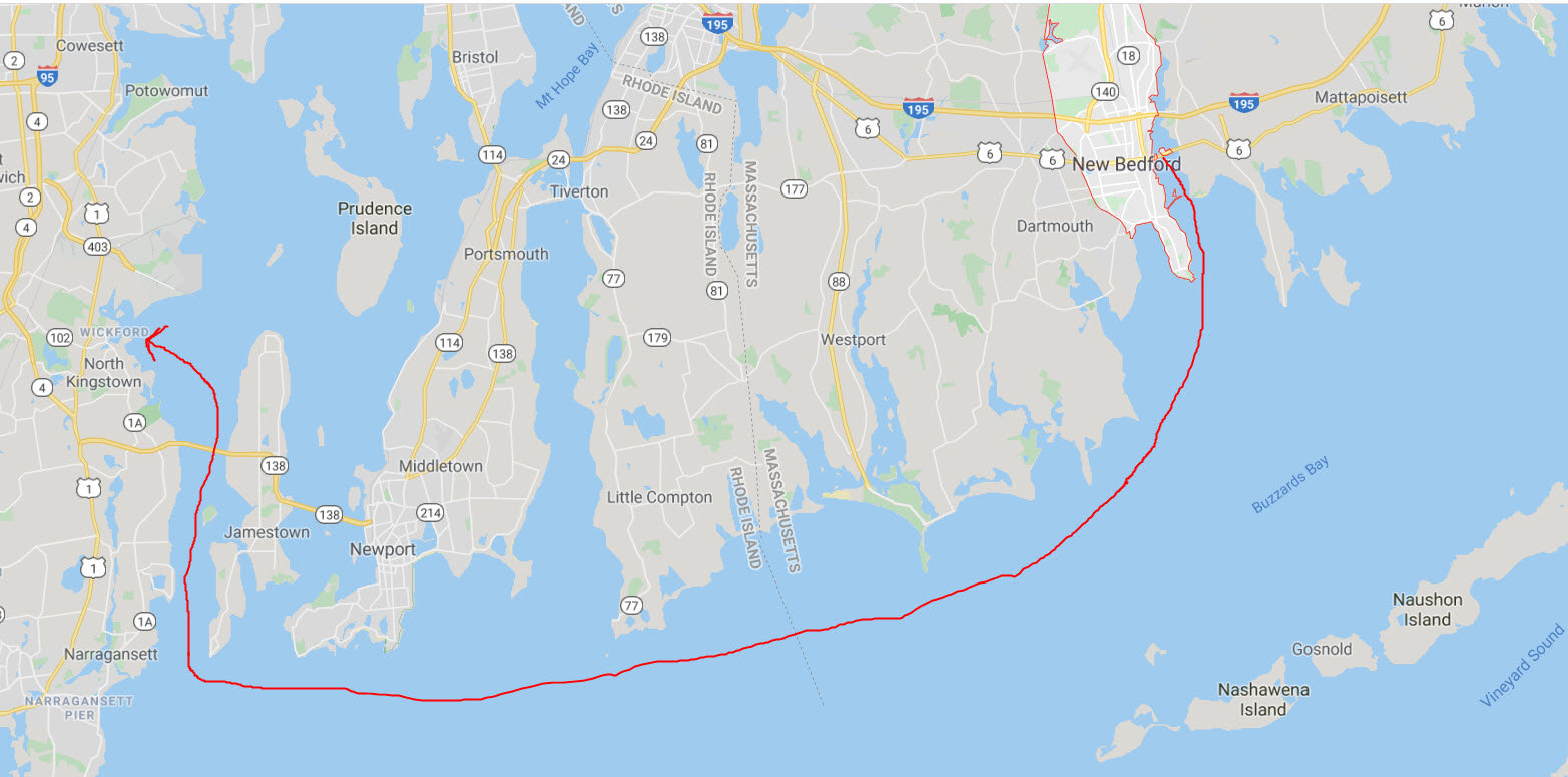 New Bedford to Wickford