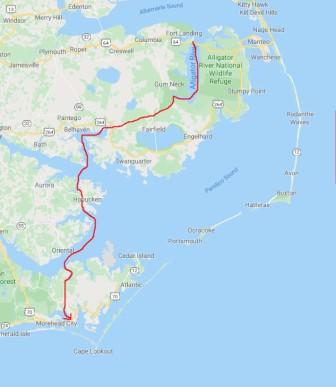 Alligator River to Beaufort