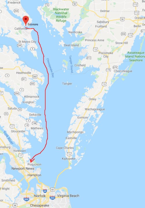 Solomons to Poquoson
