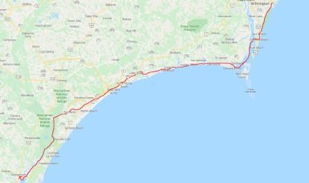 Wrightsville Bch to Georgetown
